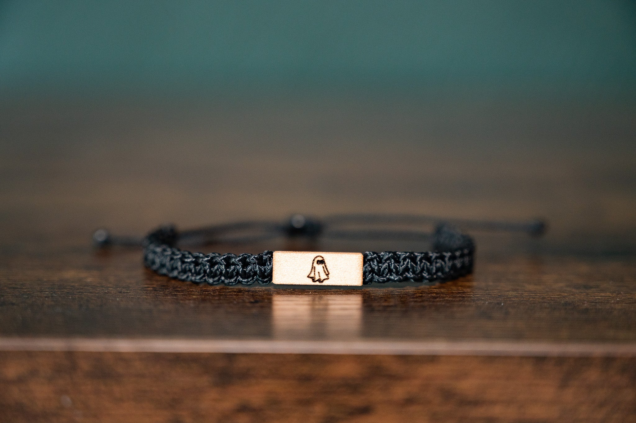 Ghost Wood & Macramé Bracelet