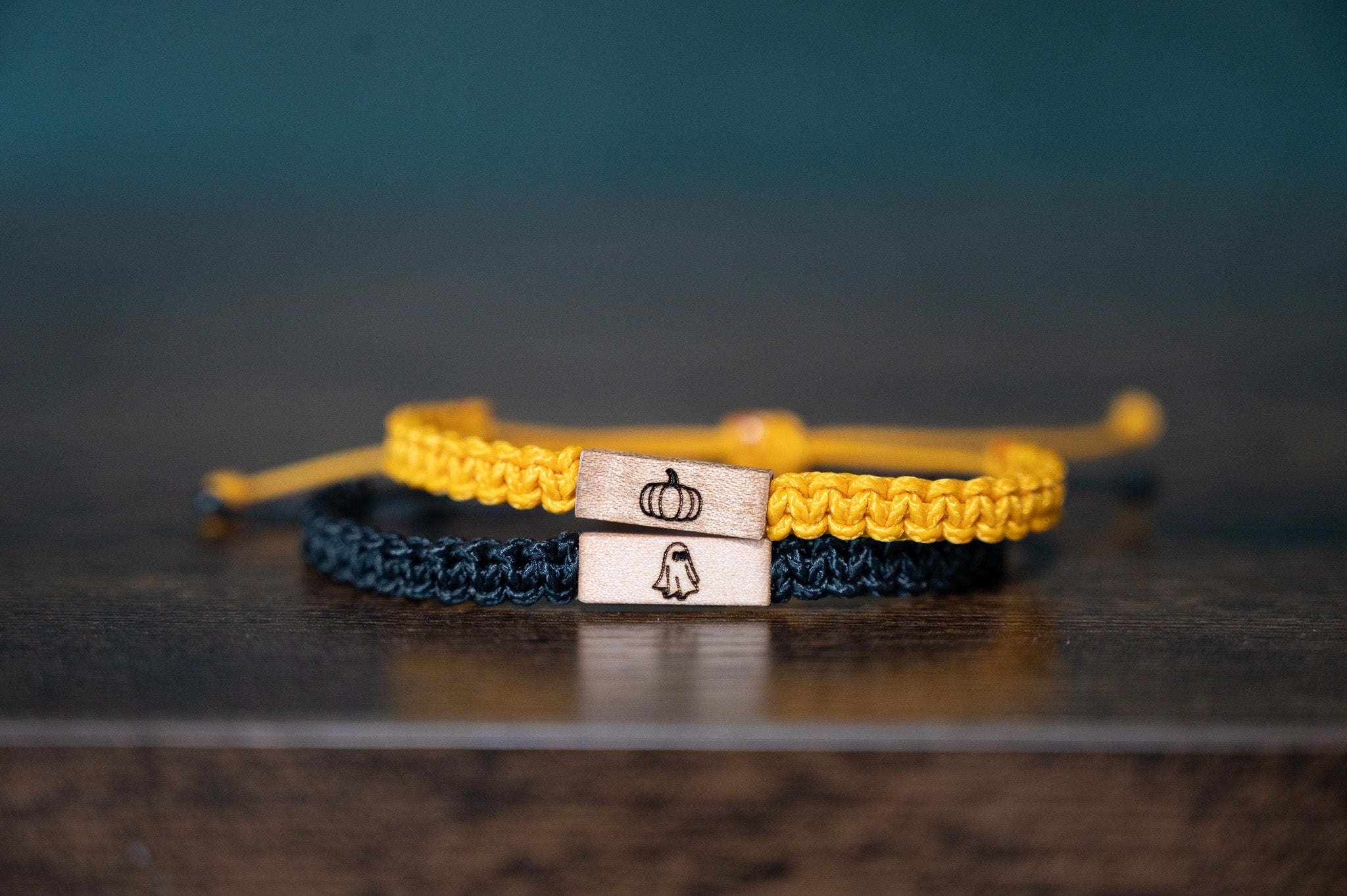 Ghost Wood & Macramé Bracelet