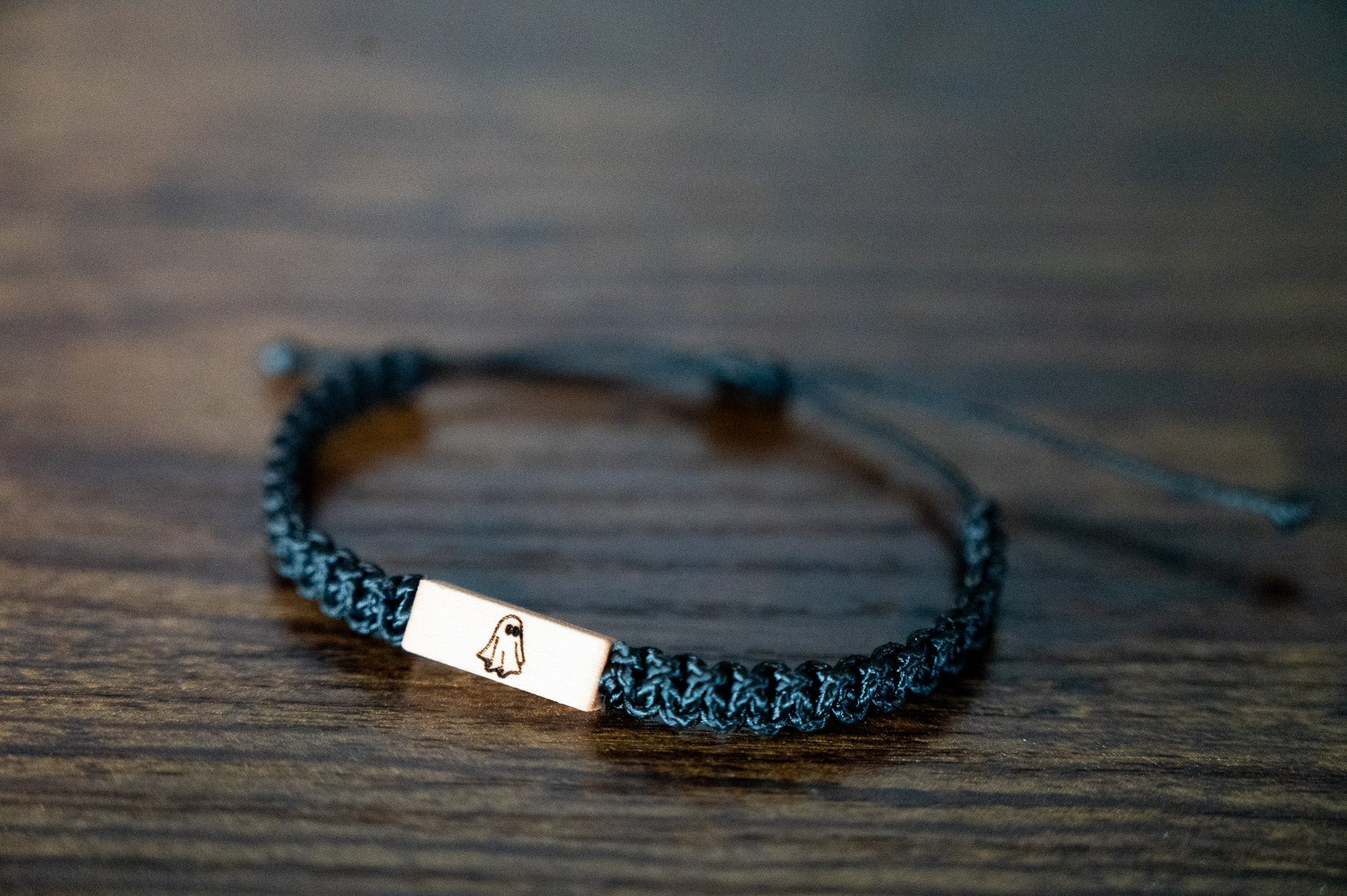 Ghost Wood & Macramé Bracelet