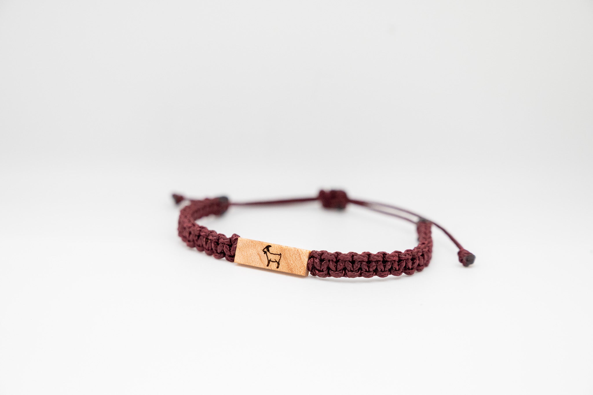 Goat Wood & Macramé Bracelet