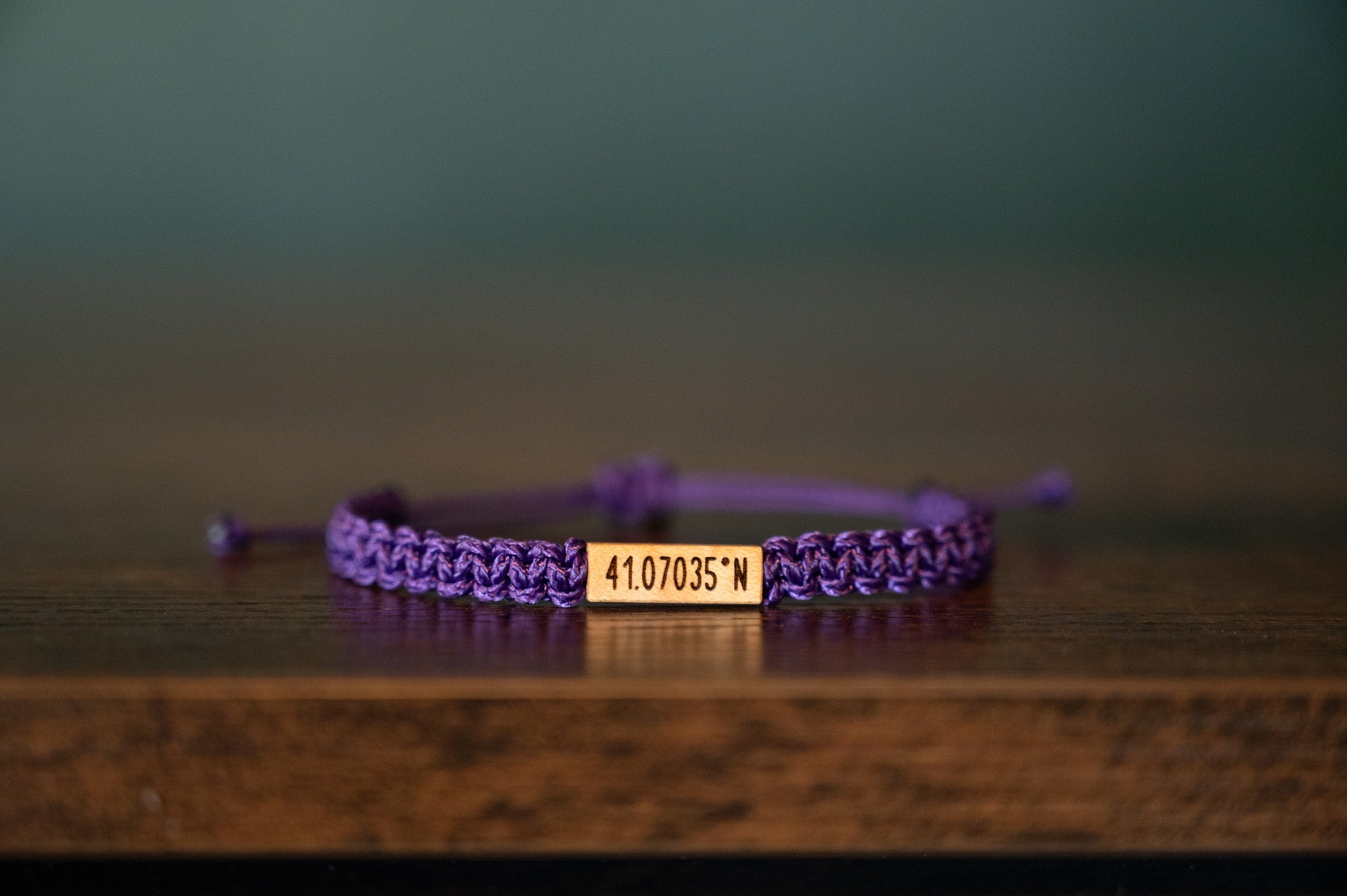 Coordinates Wood & Macramé Bracelet